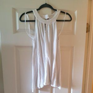 New York Co. White key hole tank top